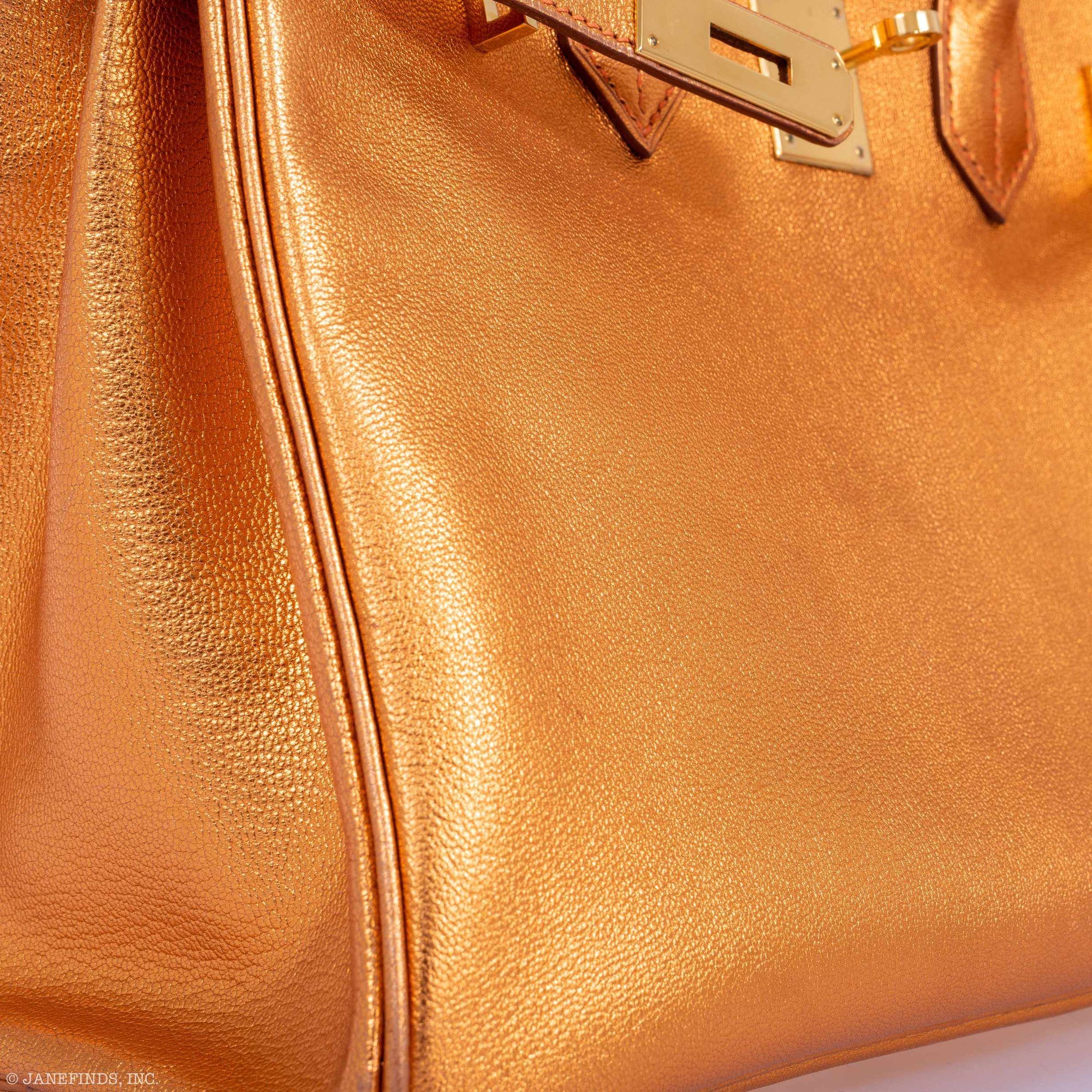 Hermès Birkin 30 Metallic Bronze Chevre Gold Hardware
