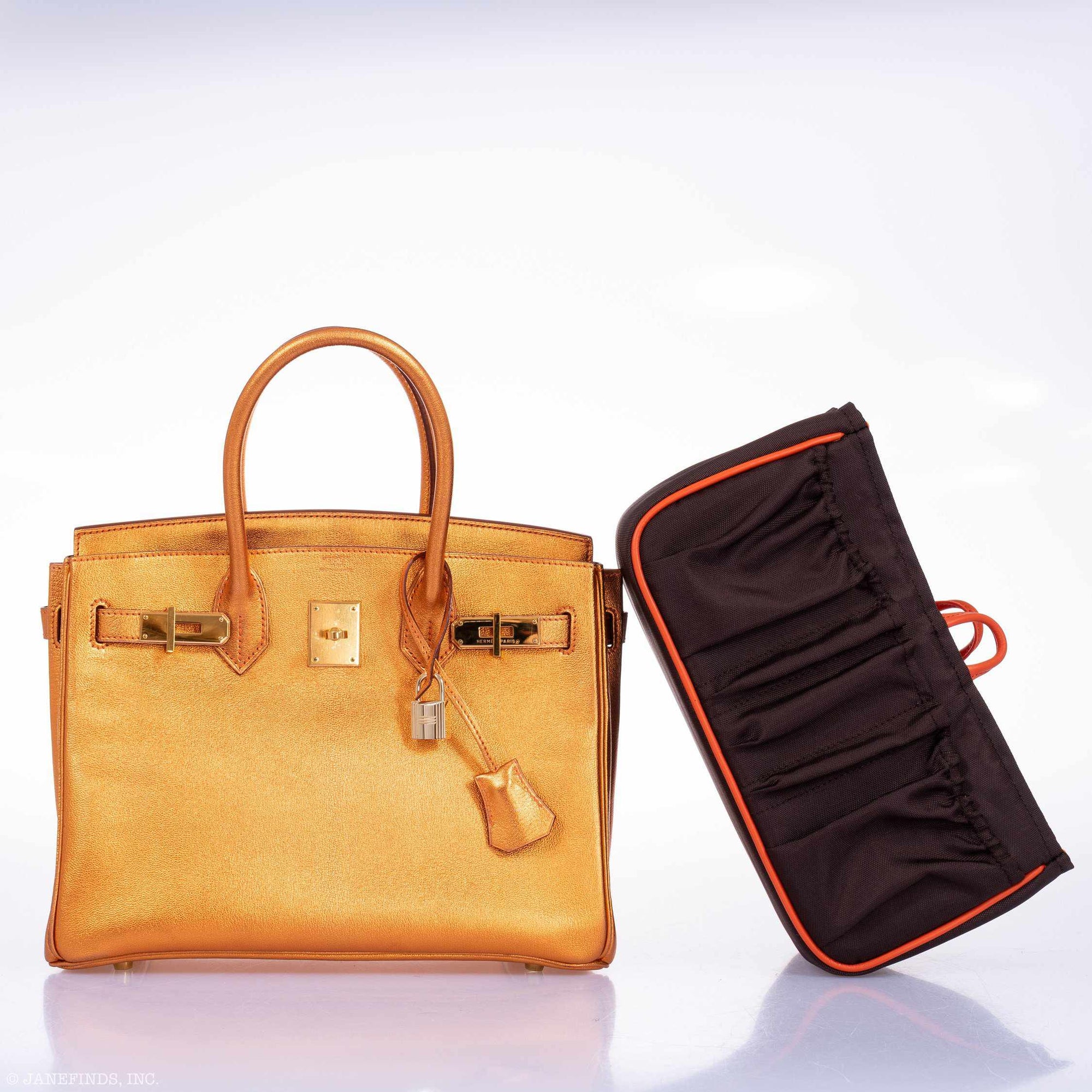 Hermès Birkin 30 Metallic Bronze Chevre Gold Hardware