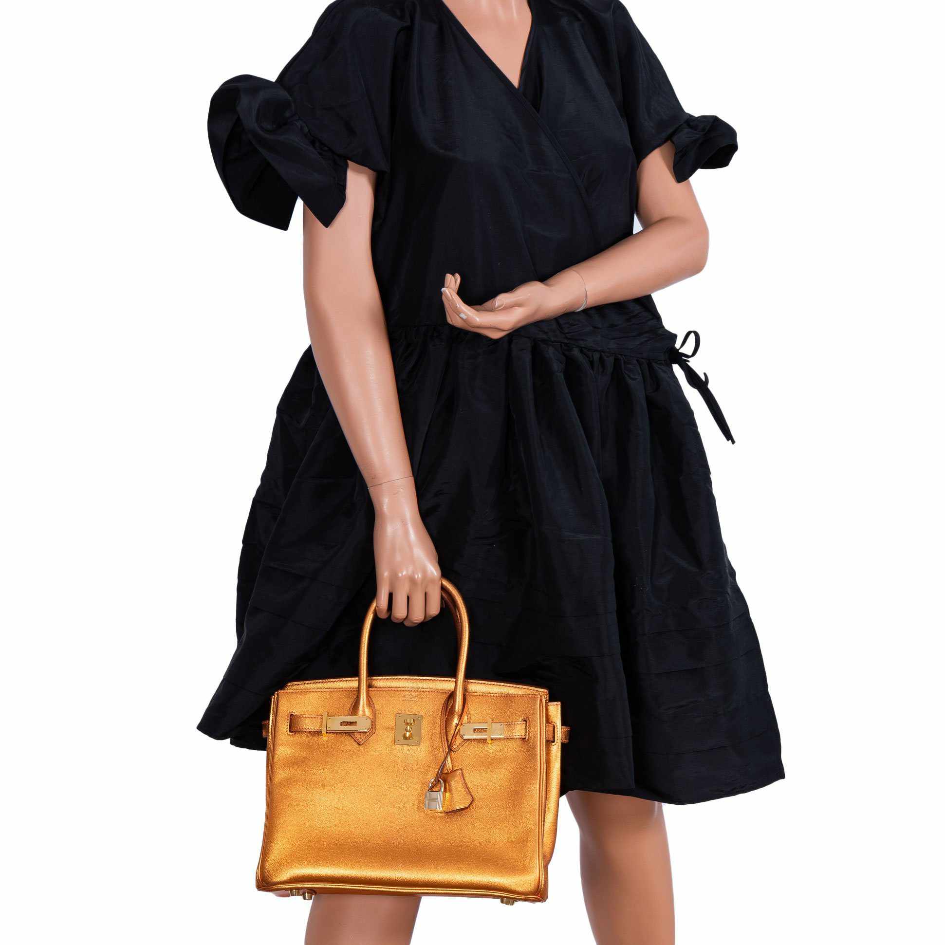 Hermès Birkin 30 Metallic Bronze Chevre Gold Hardware