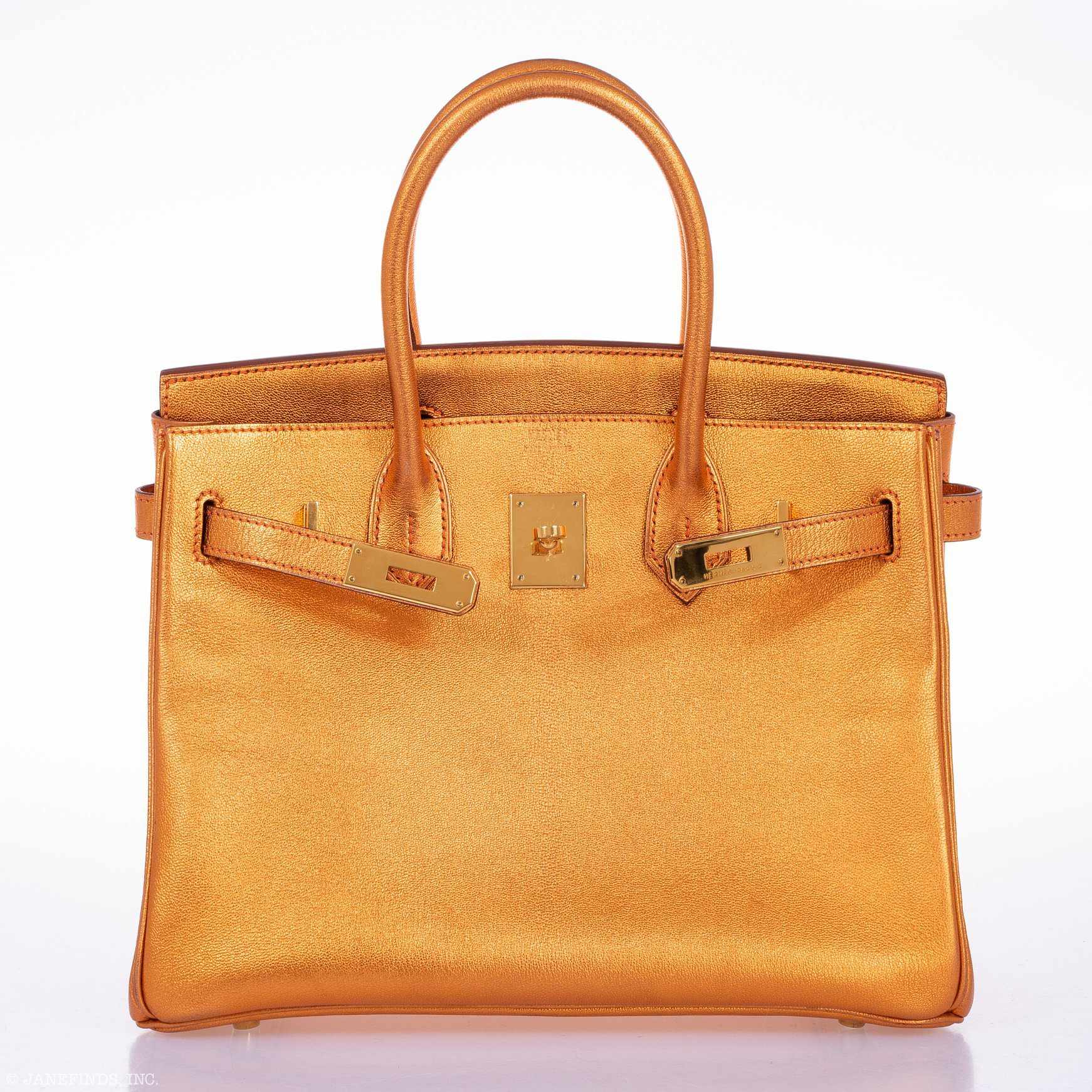 Hermès Birkin 30 Metallic Bronze Chevre Gold Hardware