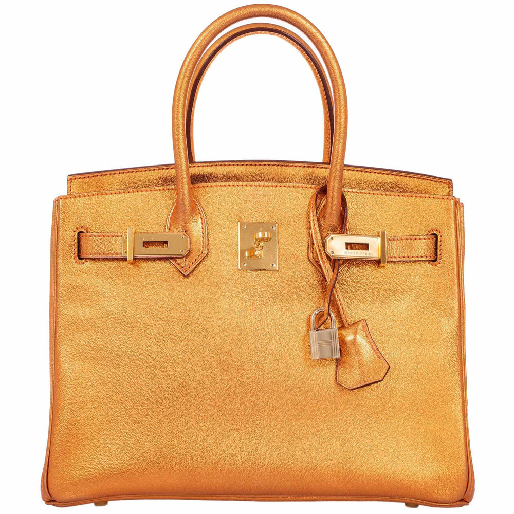 Hermès Birkin 30 Metallic Bronze Chevre Gold Hardware