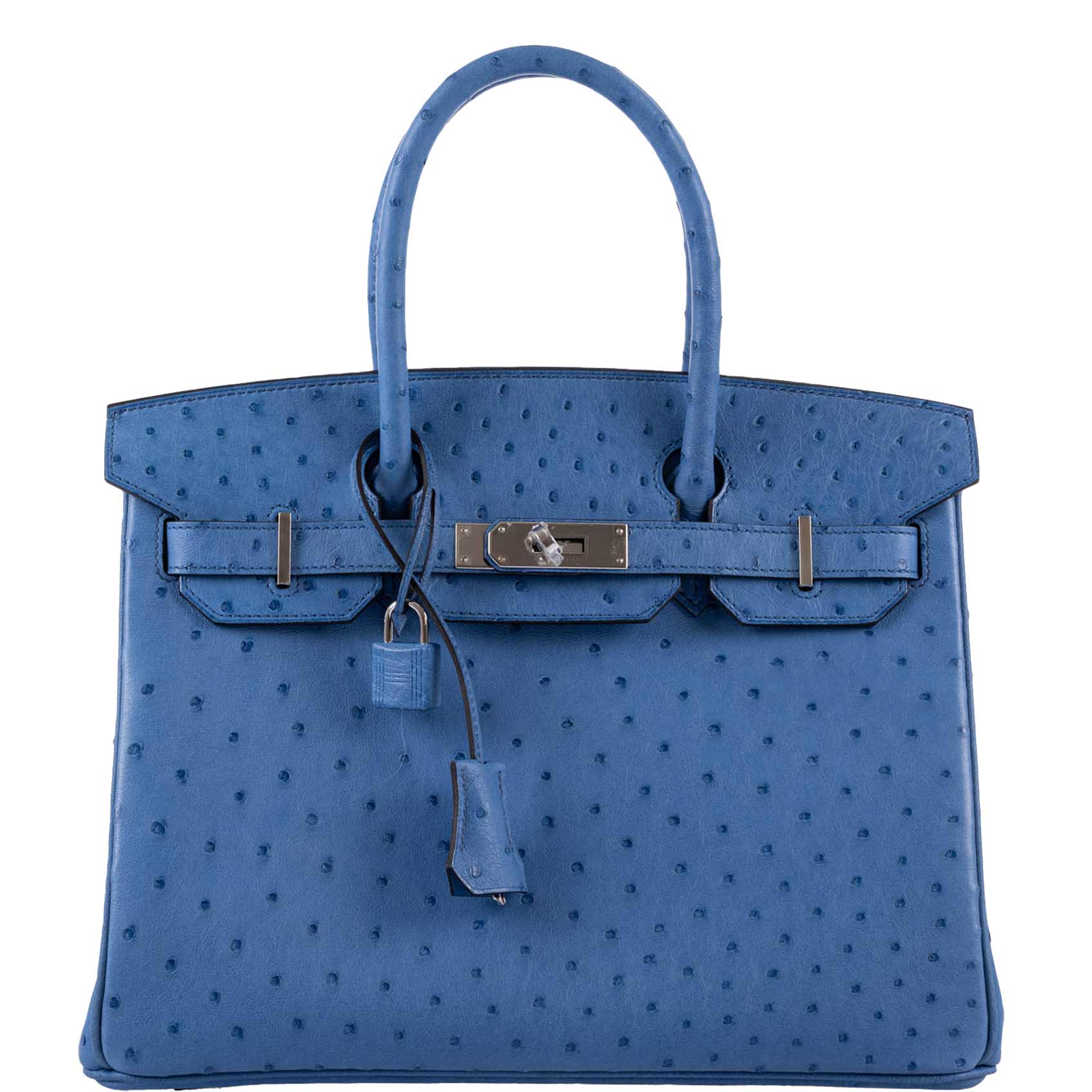Hermès Birkin 30 Mykonos Ostrich Palladium Hardware