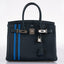 Hermès Birkin 30 Officier Vert Cyprès Togo & Bleu Zellige Stripe & Lining Palladium Hardware - 2018, C