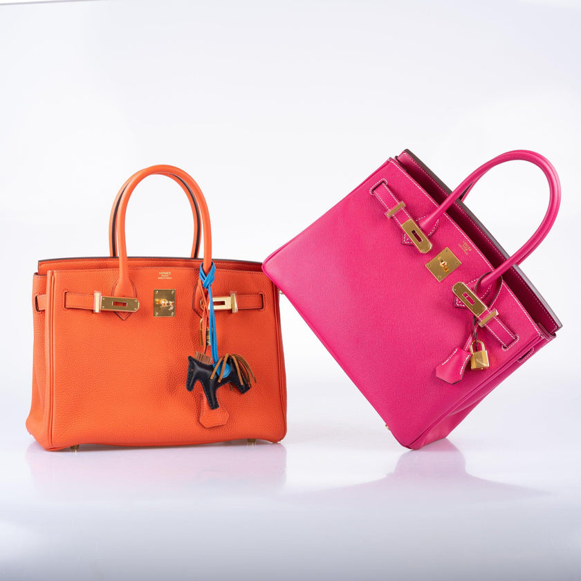 Hermès Birkin 30 Orange Poppy Togo Gold Hardware - 2017, A – JaneFinds