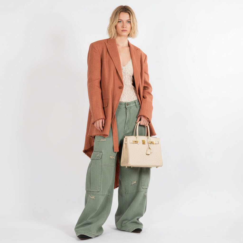 Hermès Birkin 30 Parchemin Ostrich Gold Hardware