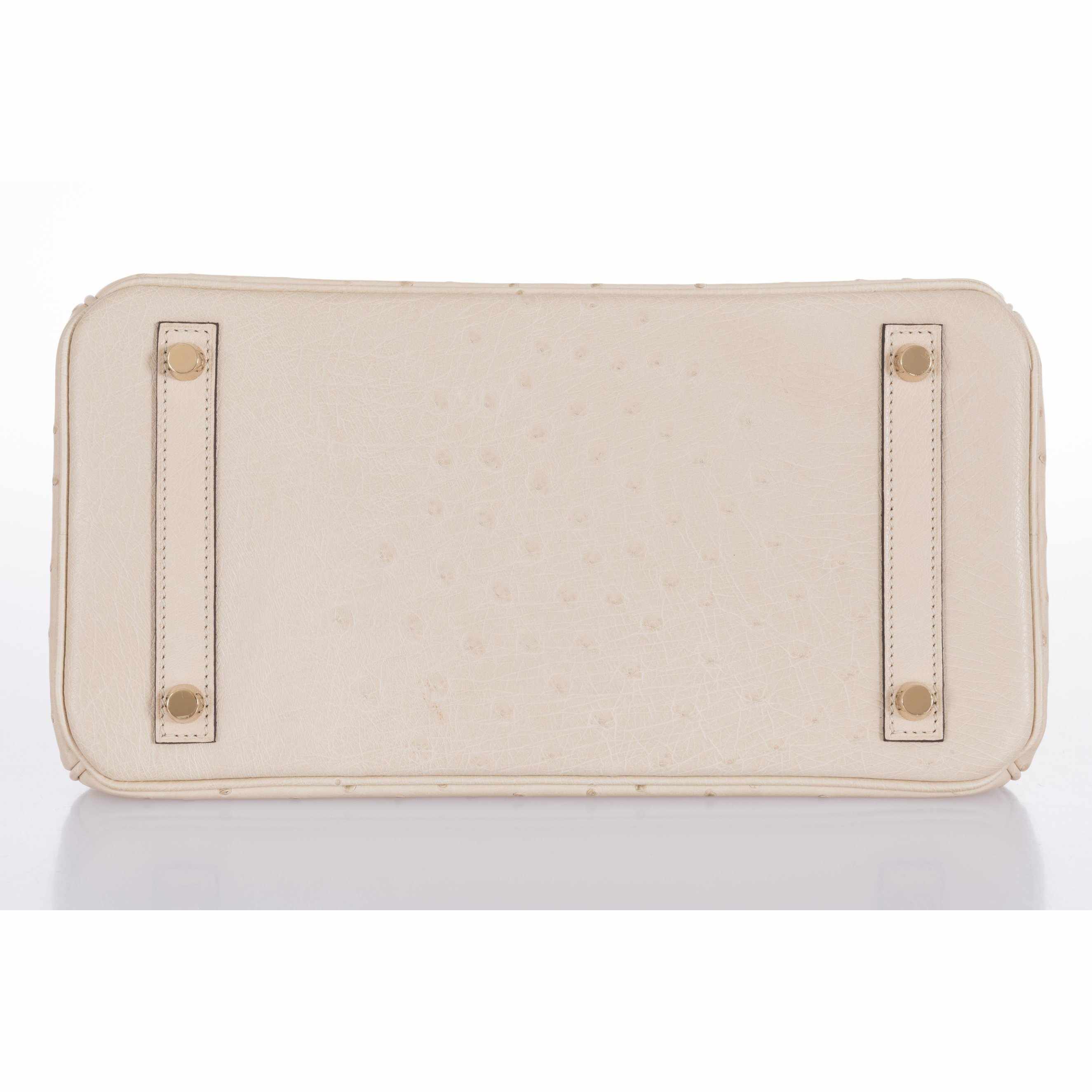 Hermès Birkin 30 Parchemin Ostrich Gold Hardware