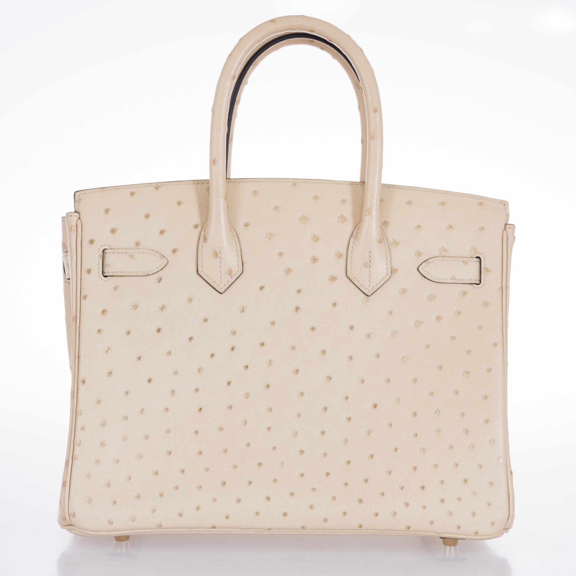 Hermès Birkin 30 Parchemin Ostrich Gold Hardware