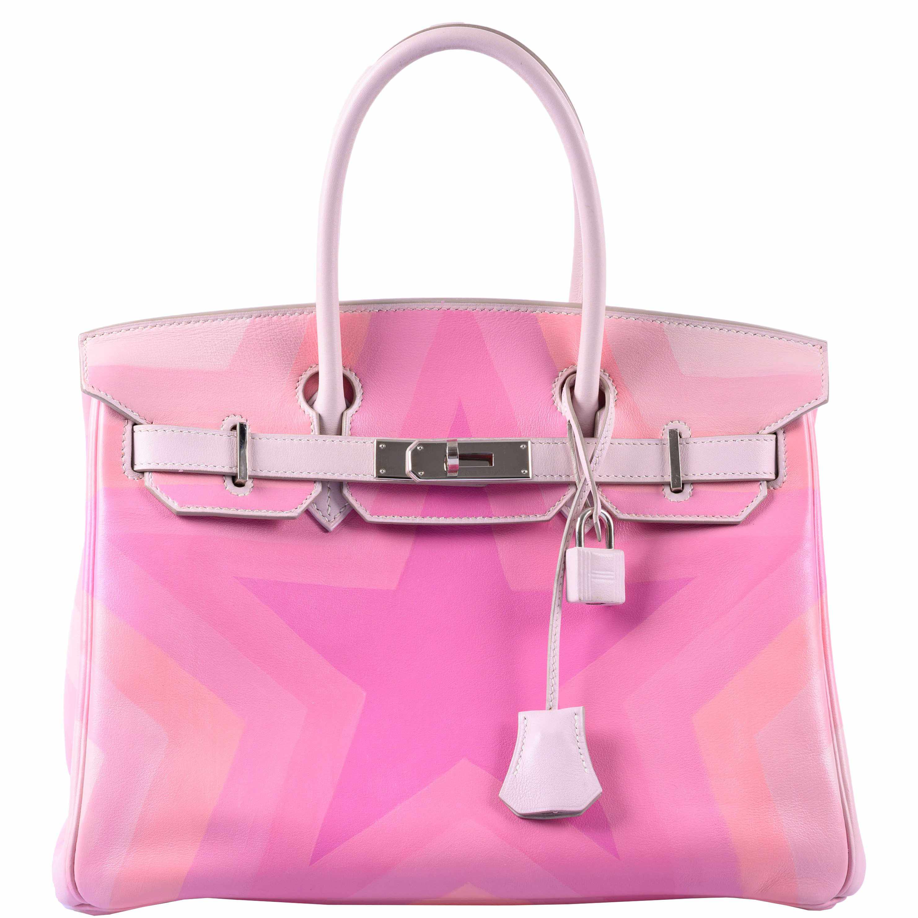 Hermès Birkin 30 “Pink Pulsar” Rose Drageé Star Swift Palladium Hardware * JaneFinds Custom Shop