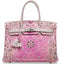 Hermès Birkin 30 Rose Dragée Painted Swift Palladium Hardware * JaneFinds Custom Shop