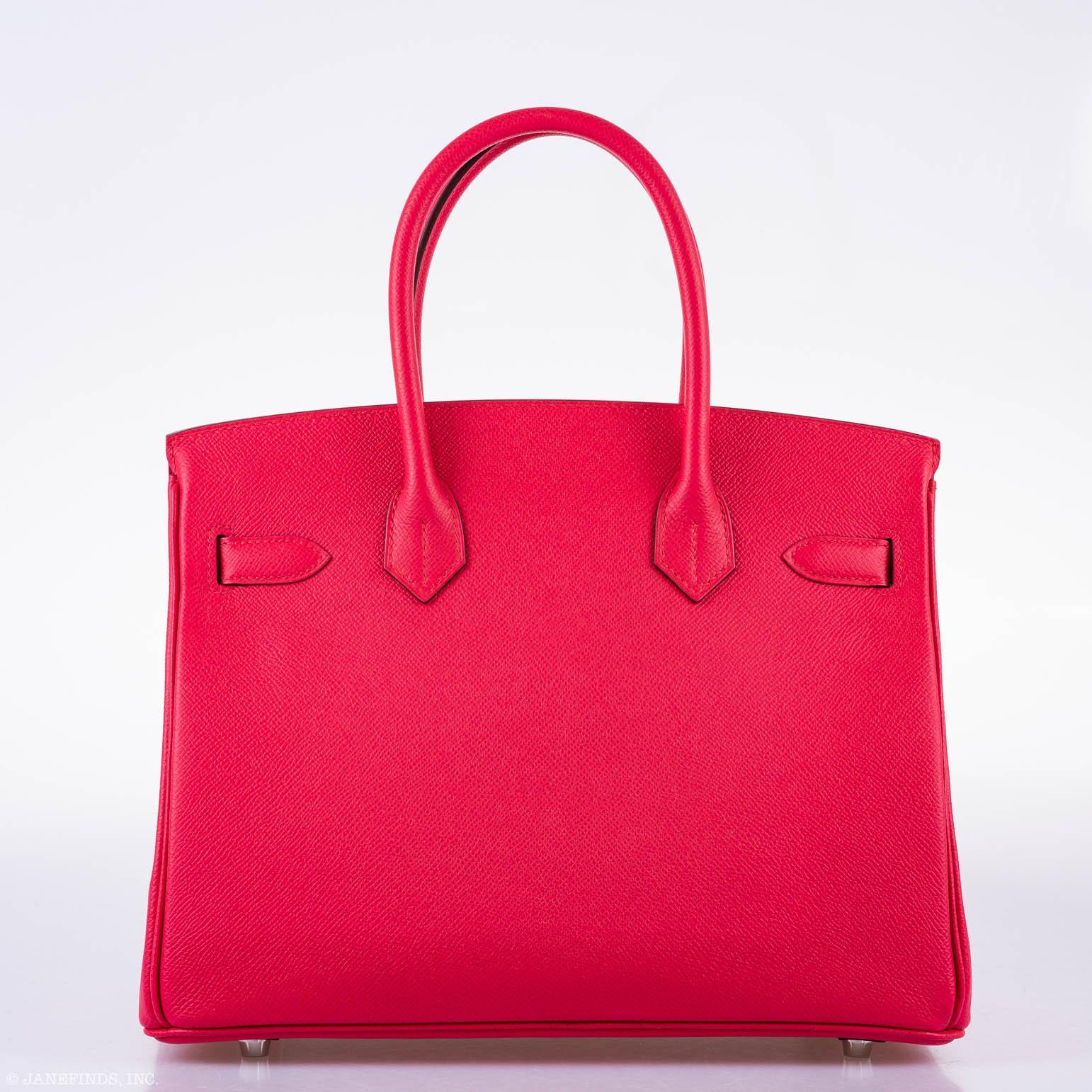 Hermès Birkin 30 Rose Extreme Epsom Palladium Hardware