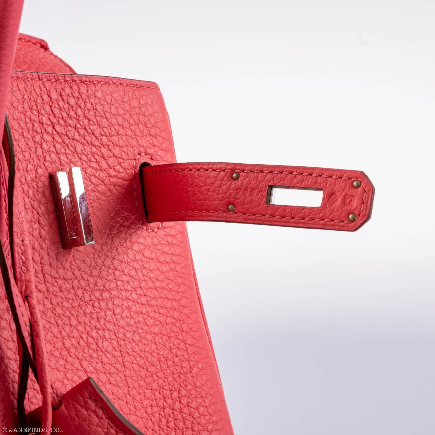 Hermès Birkin 30 Rose Lipstick Togo Palladium Hardware