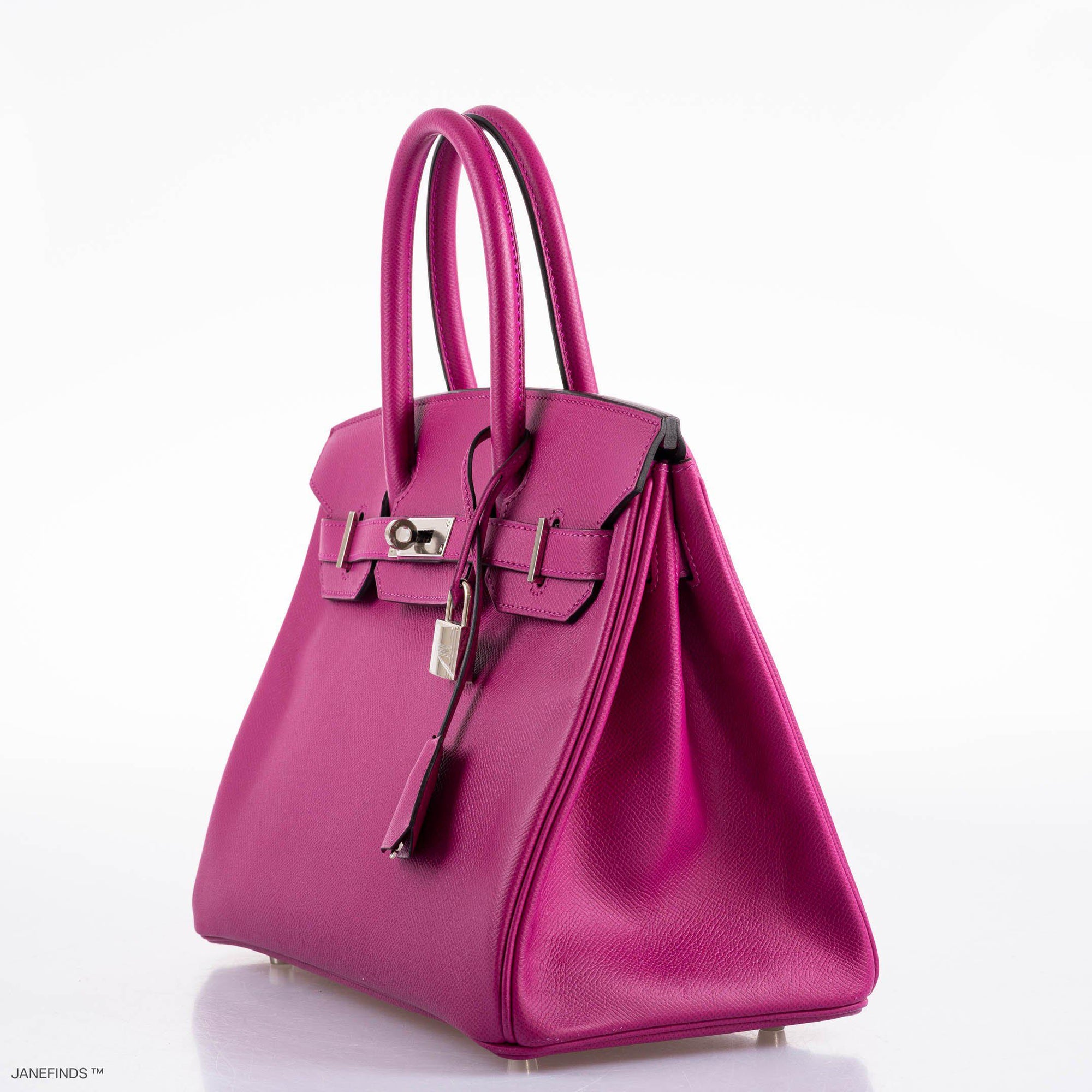 Hermès Birkin 30 Rose Pourpre Epsom with Palladium Hardware