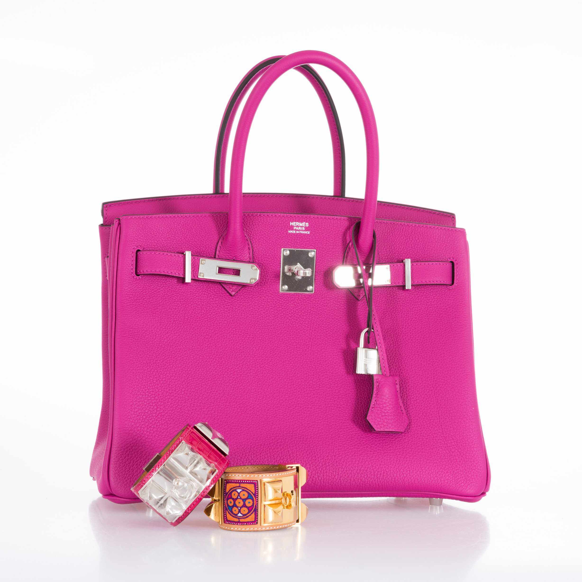 Hermès Birkin 30 Rose Pourpre Togo Palladium Hardware