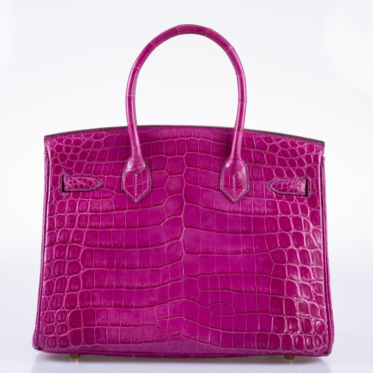 Hermès Birkin 30 Rose Scheherazade Shiny Niloticus Crocodile Gold Hard ...