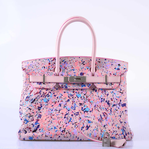 Hermès Birkin 30 "Rosé Spray" Rose Dragée Swift Palladium Hardware * JaneFinds Custom Shop