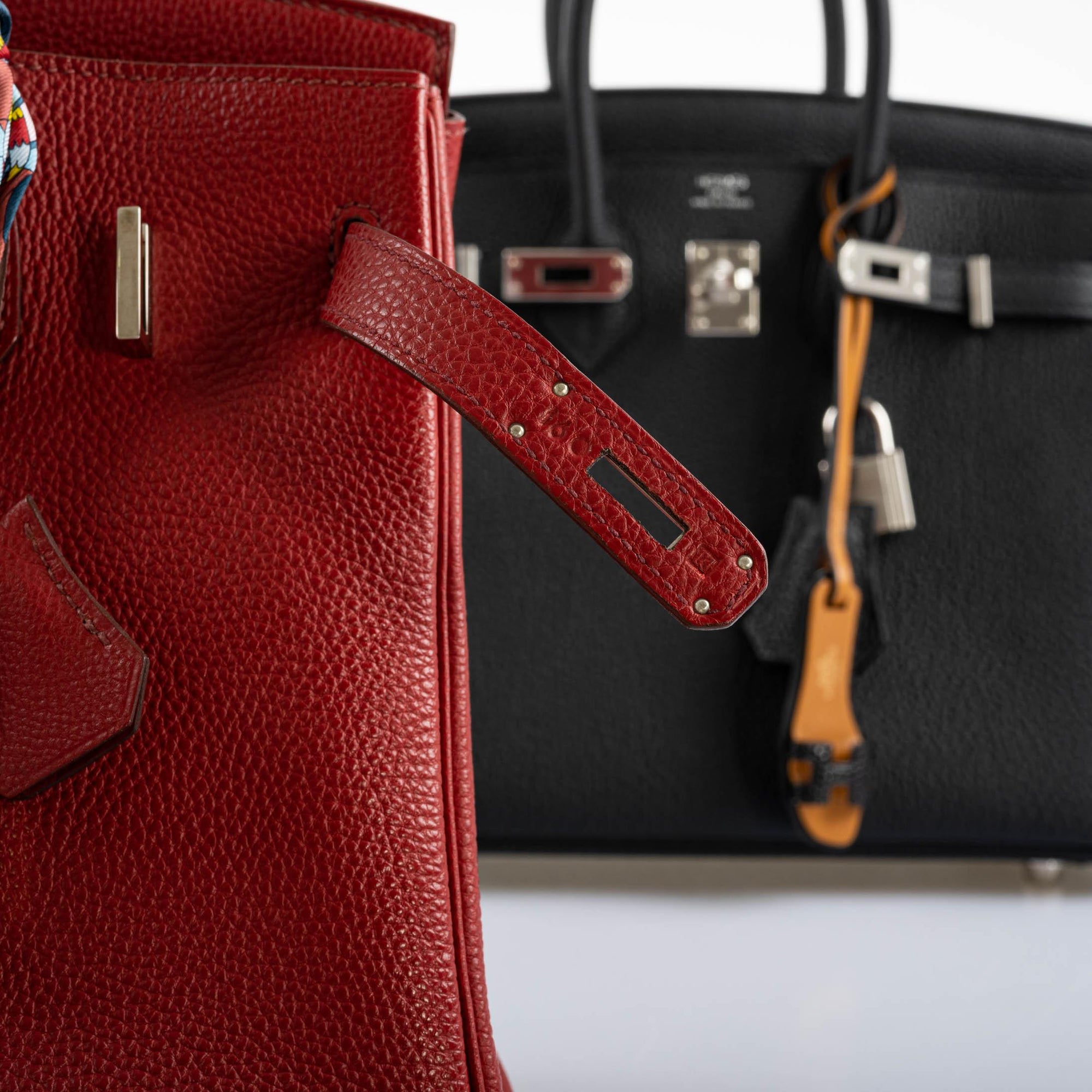 Hermès Birkin 30 Rouge Garance Togo with Palladium Hardware