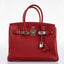 Hermès Birkin 30 Rouge Garance Togo with Palladium Hardware - 2007, K Square