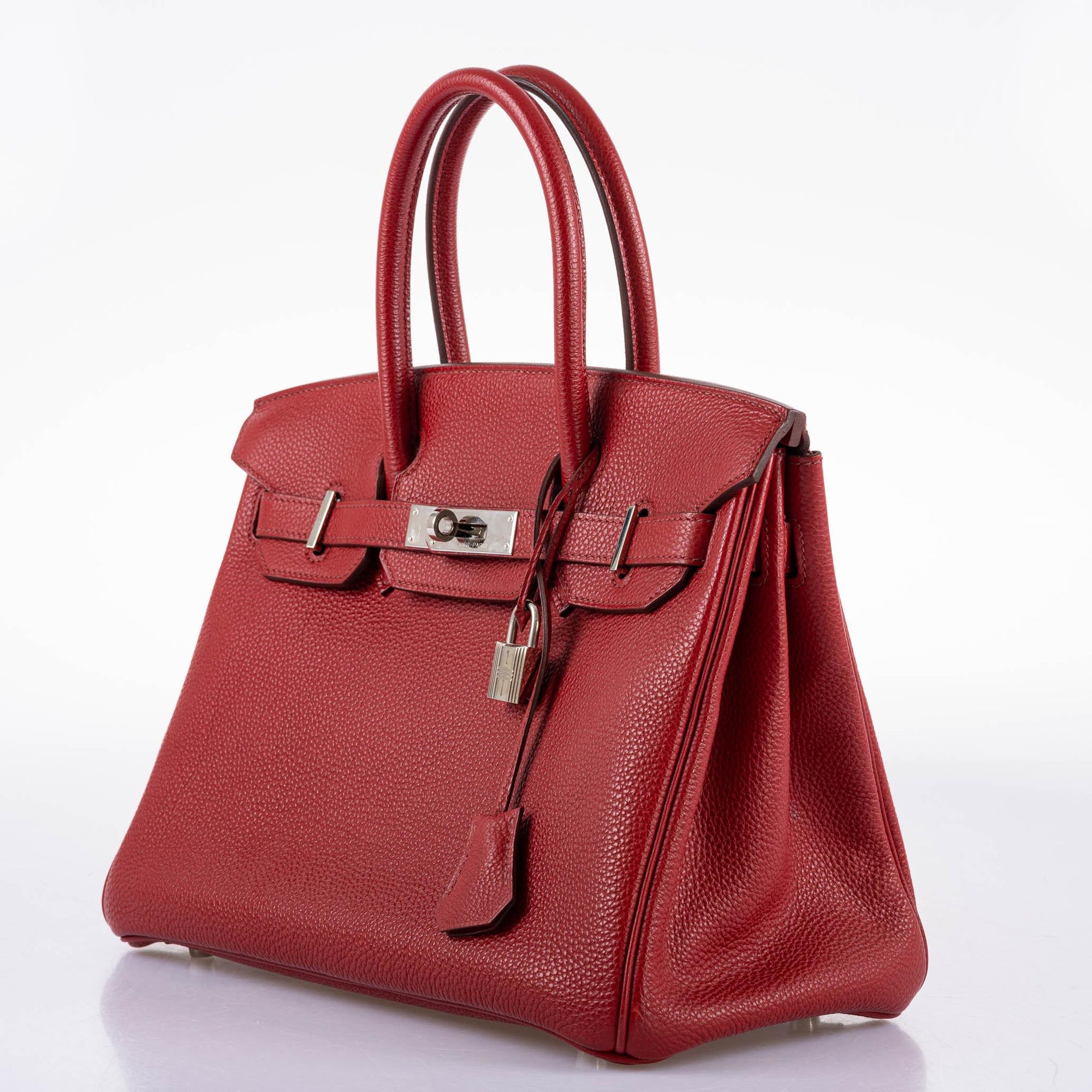 Hermès Birkin 30 Rouge Garance Togo with Palladium Hardware