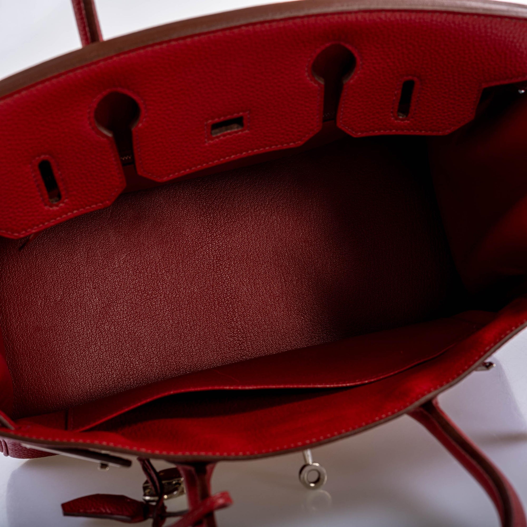 Hermès Birkin 30 Rouge Garance Togo with Palladium Hardware