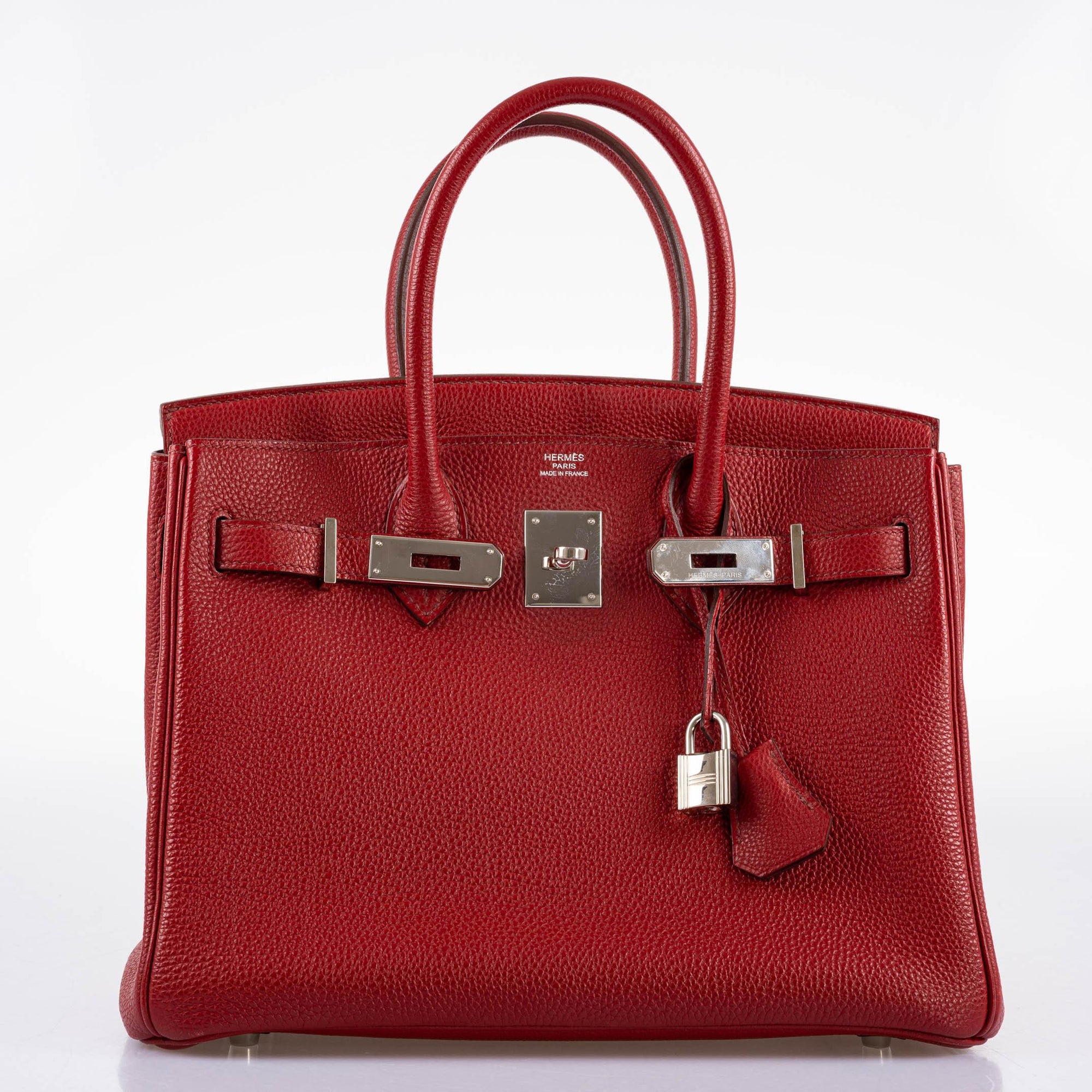 Hermès Birkin 30 Rouge Garance Togo with Palladium Hardware
