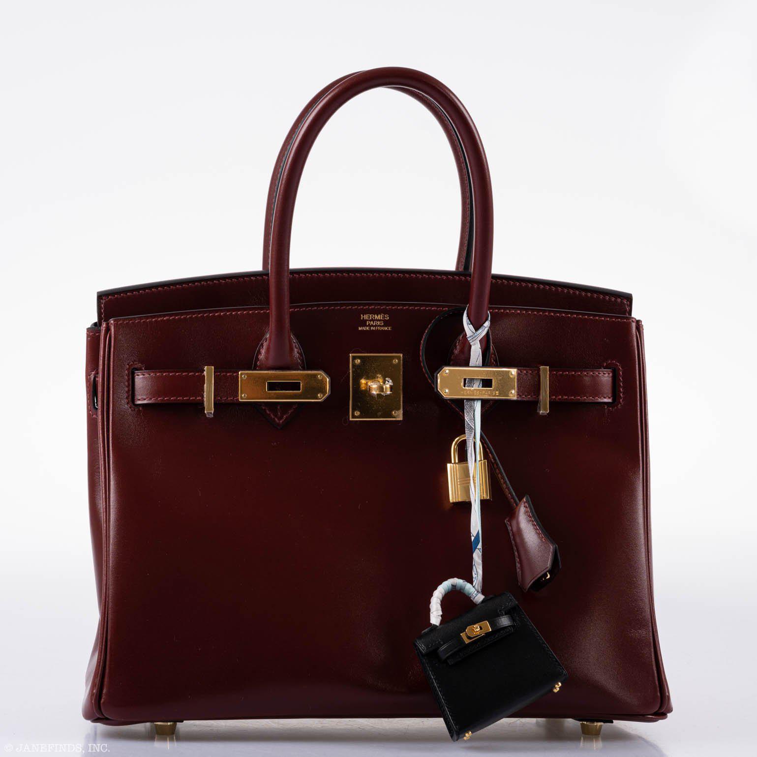 Hermès Birkin 30 Rouge H Calf Box Leather Gold Hardware