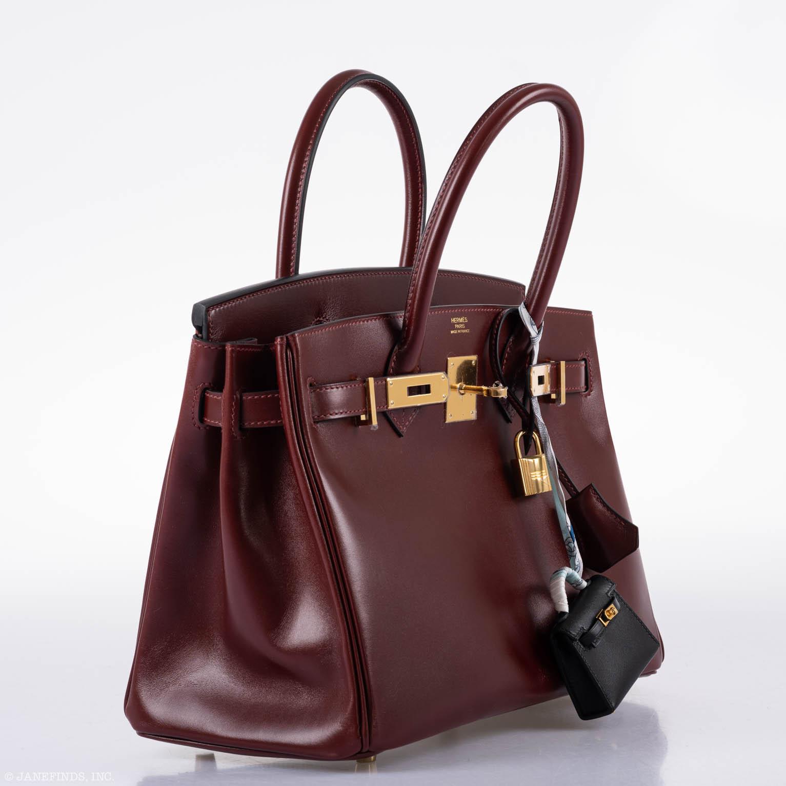 Hermès Birkin 30 Rouge H Calf Box Leather Gold Hardware