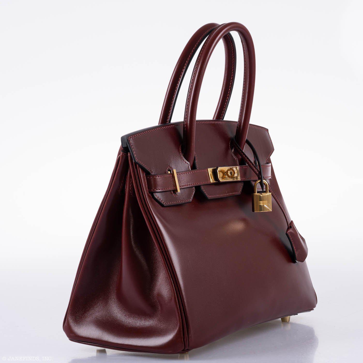 Hermès Birkin 30 Rouge H Calf Box Leather Gold Hardware