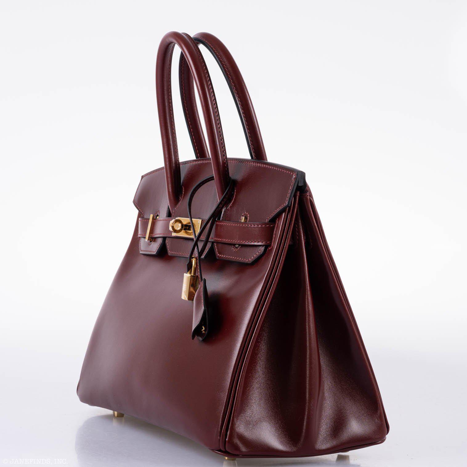 Hermès Birkin 30 Rouge H Calf Box Leather Gold Hardware