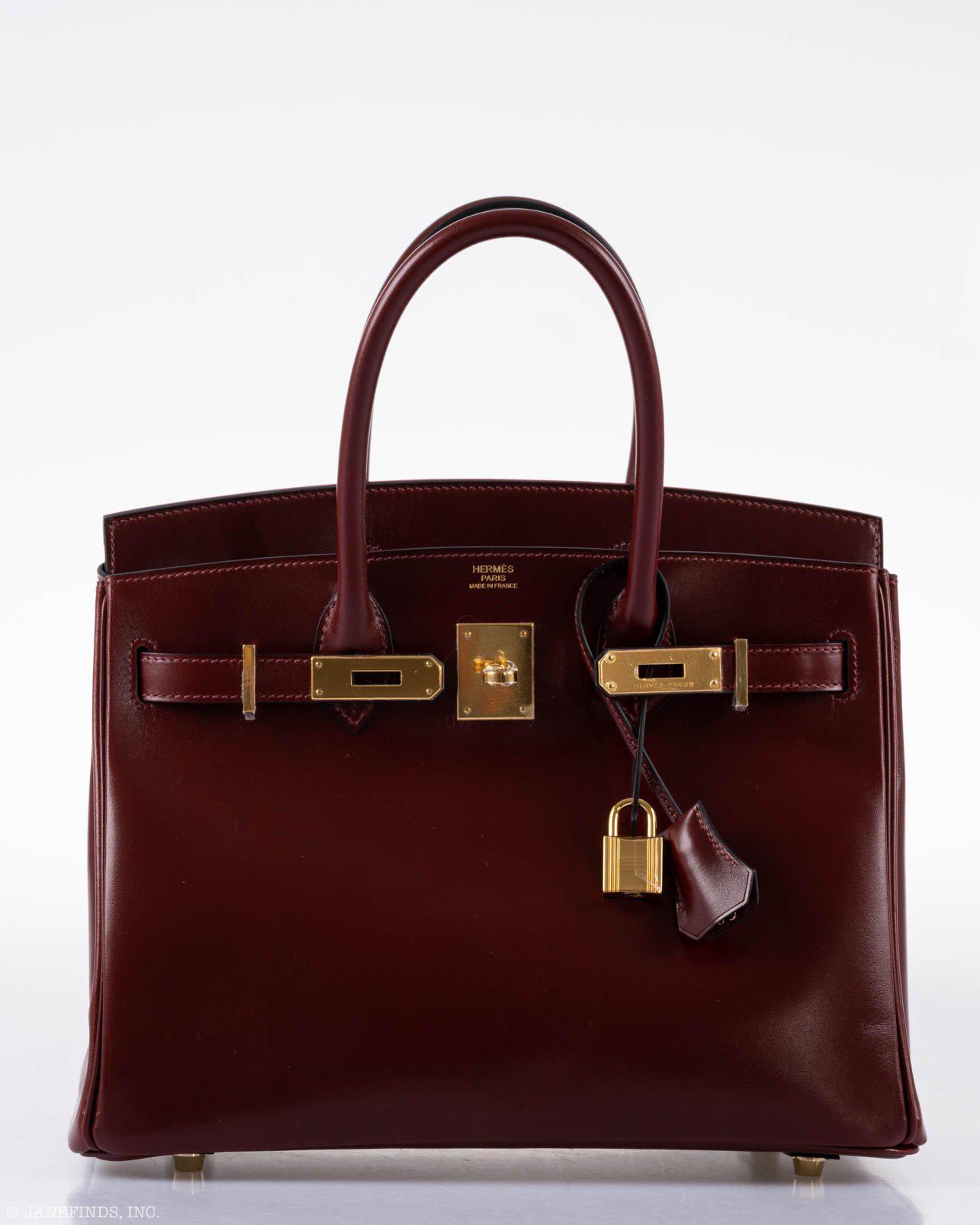 Hermès Birkin 30 Rouge H Calf Box Leather Gold Hardware