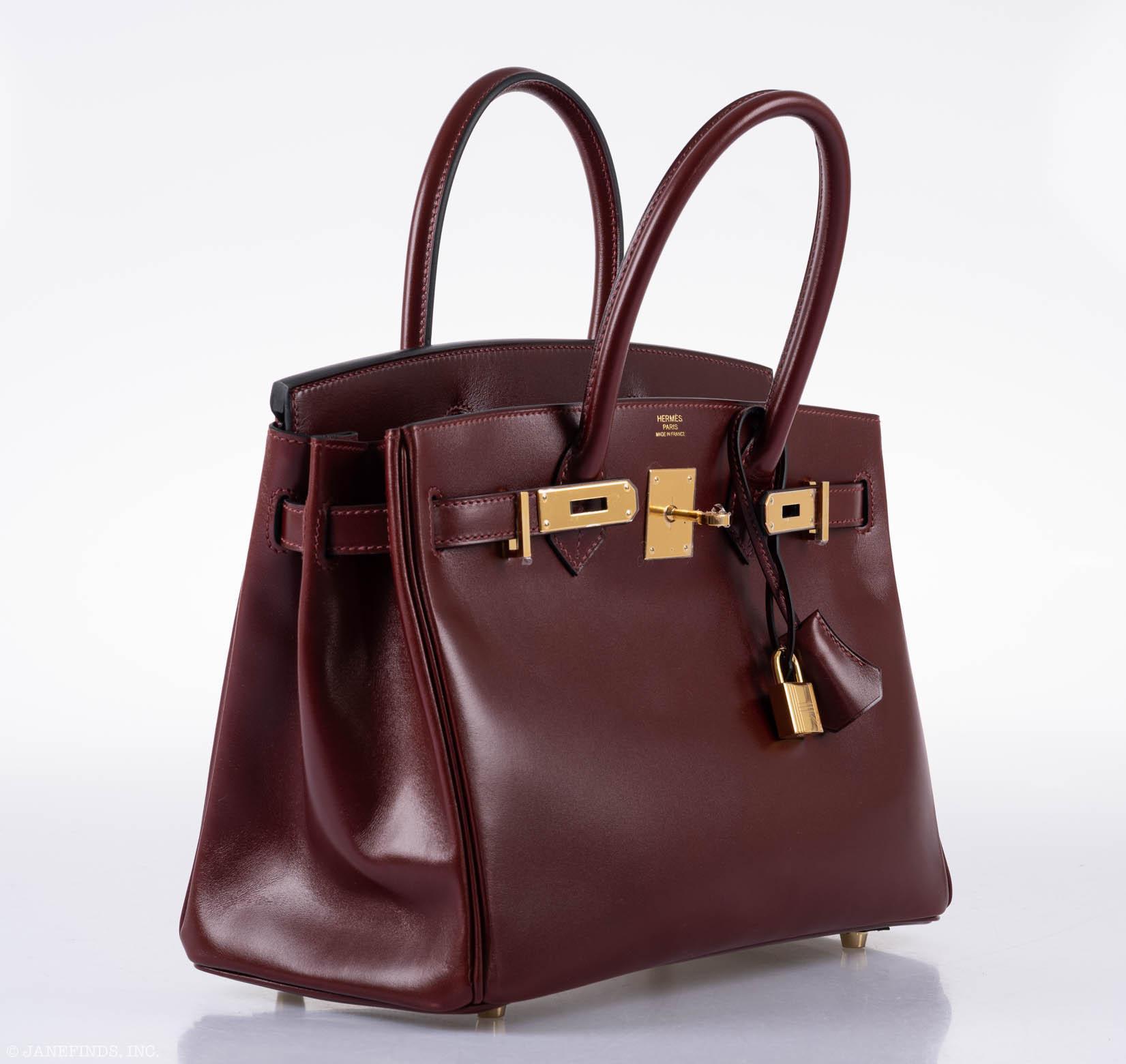 Hermès Birkin 30 Rouge H Calf Box Leather Gold Hardware