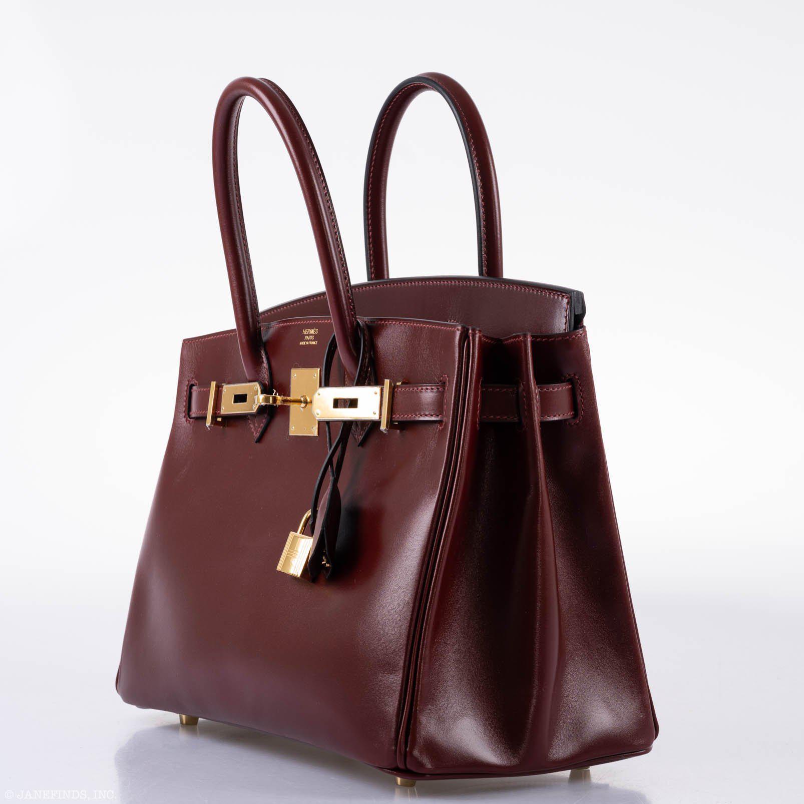 Hermès Birkin 30 Rouge H Calf Box Leather Gold Hardware