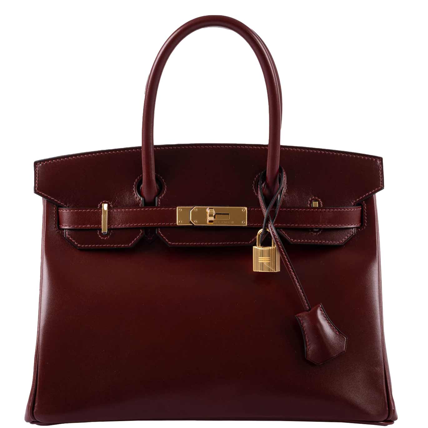 Hermès Birkin 30 Rouge H Calf Box Leather Gold Hardware