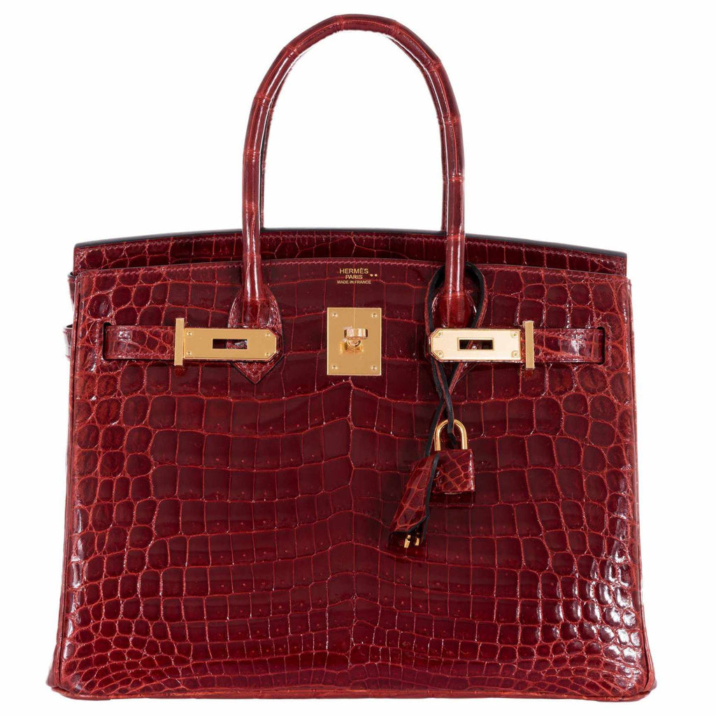 Hermès Niloticus Red Crocodile Leather Birkin 30 Handbag at