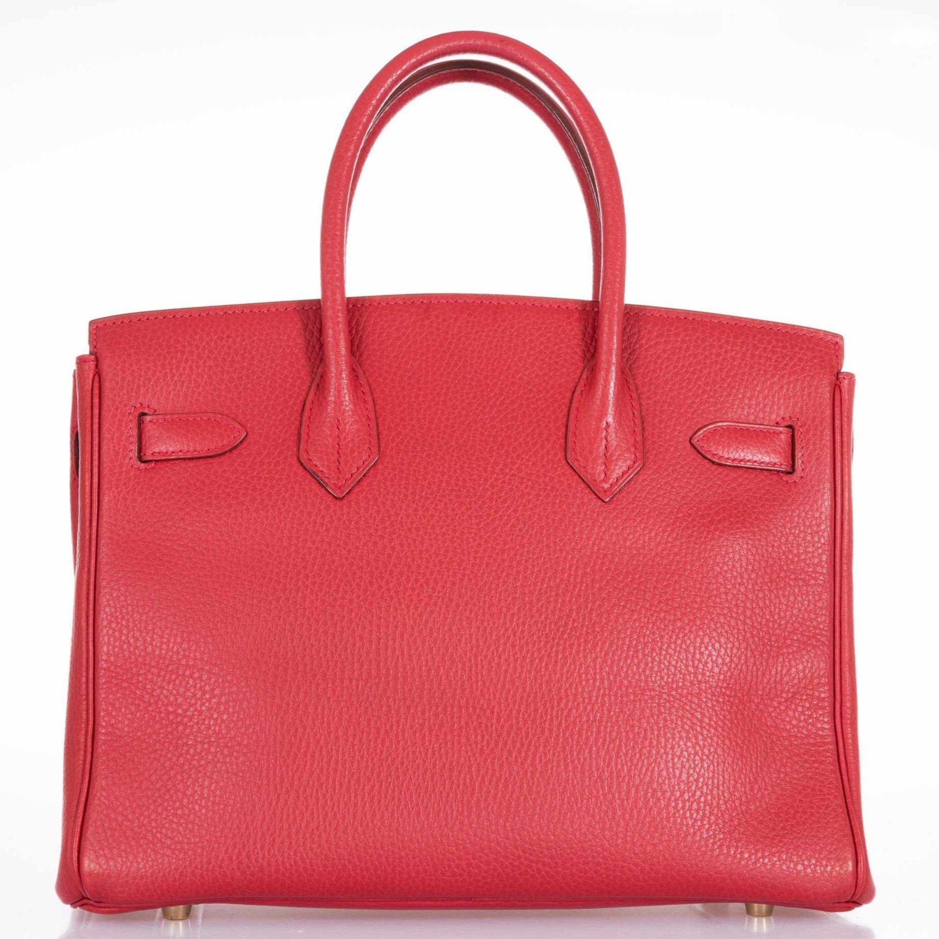 Hermès Birkin 30 Rouge Vif Ardennes Gold Hardware