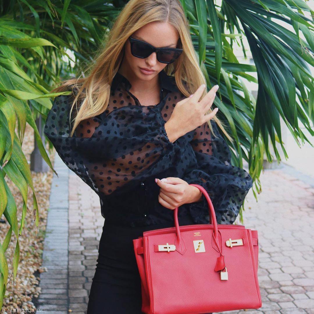 Hermès Birkin 30 Rouge Vif Ardennes Gold Hardware