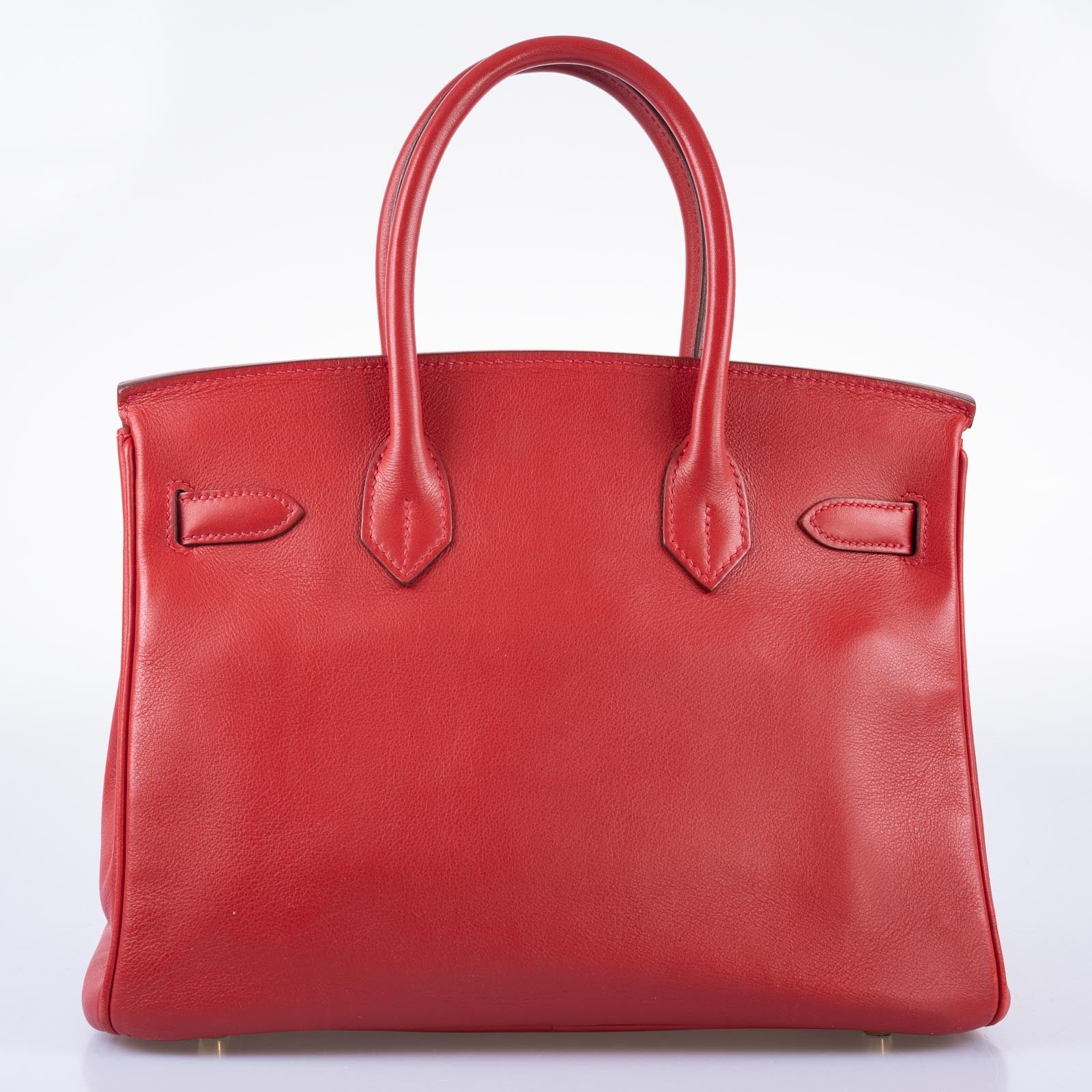 Hermès Birkin 30 Rouge Vif Swift with Gold Hardware