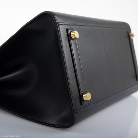 Hermès Birkin 30 Sellier Black Veau Monsieur Leather Gold Hardware