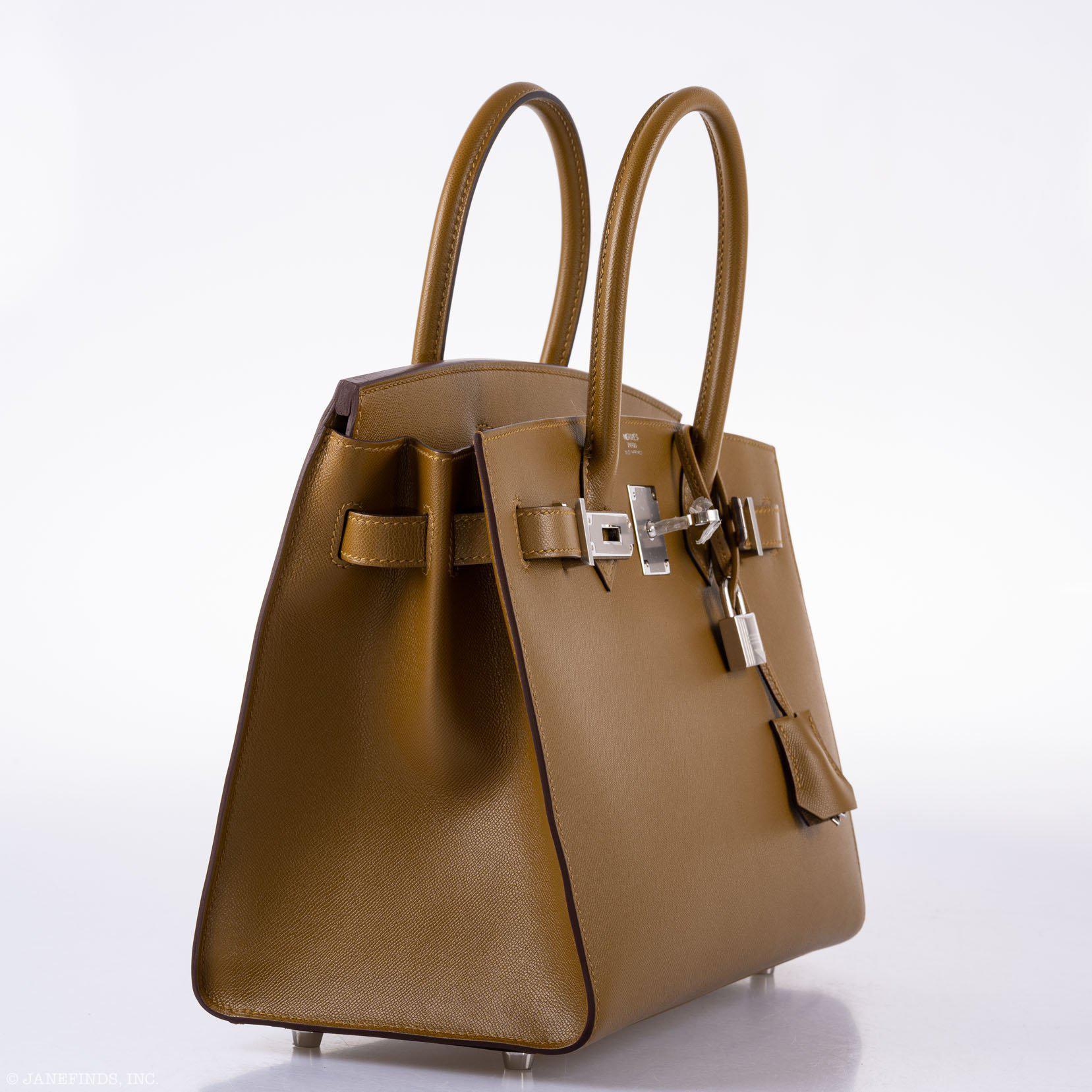 Hermès Birkin 30 Sellier Bronze Doré Madame Palladium Hardware