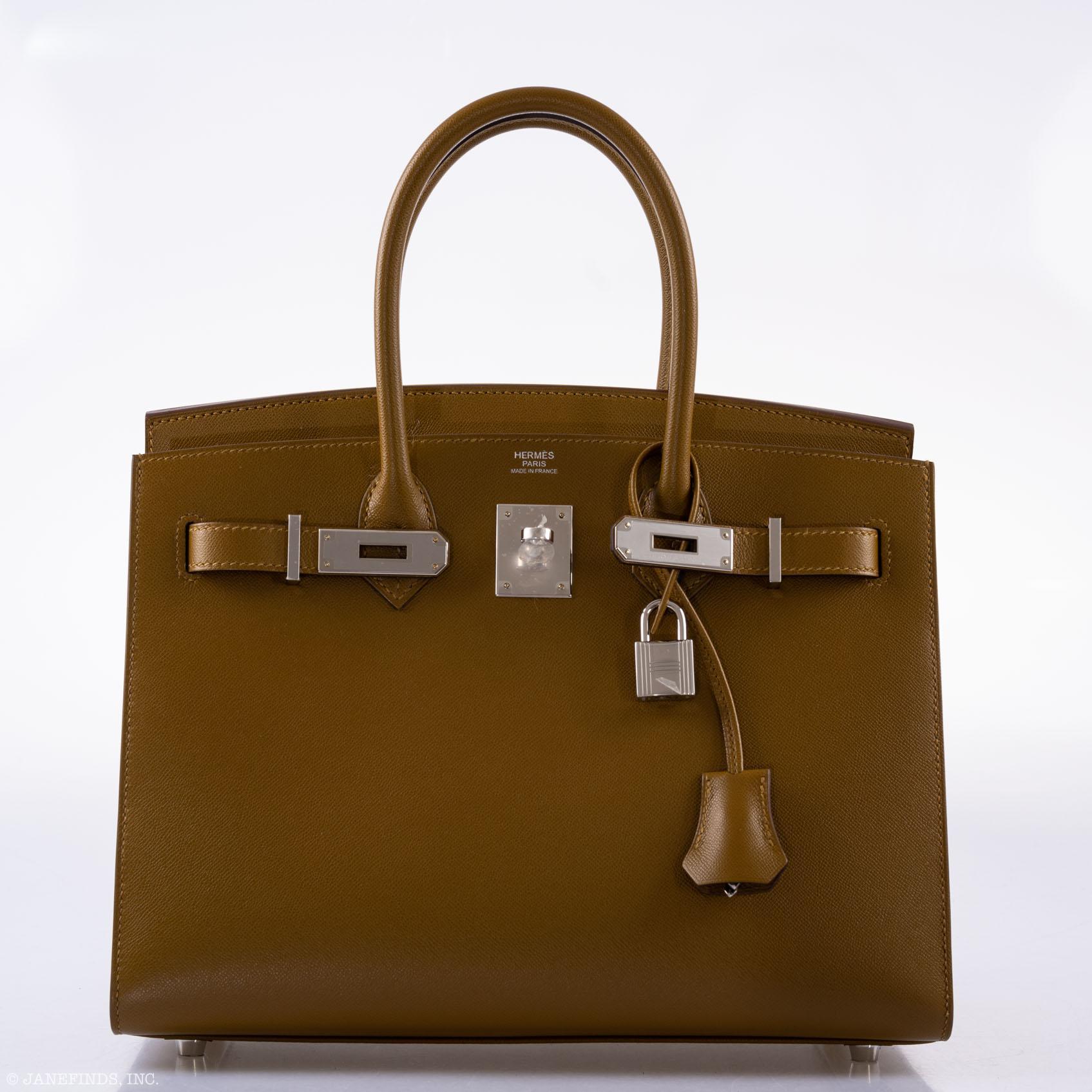 Hermès Birkin 30 Sellier Bronze Doré Madame Palladium Hardware