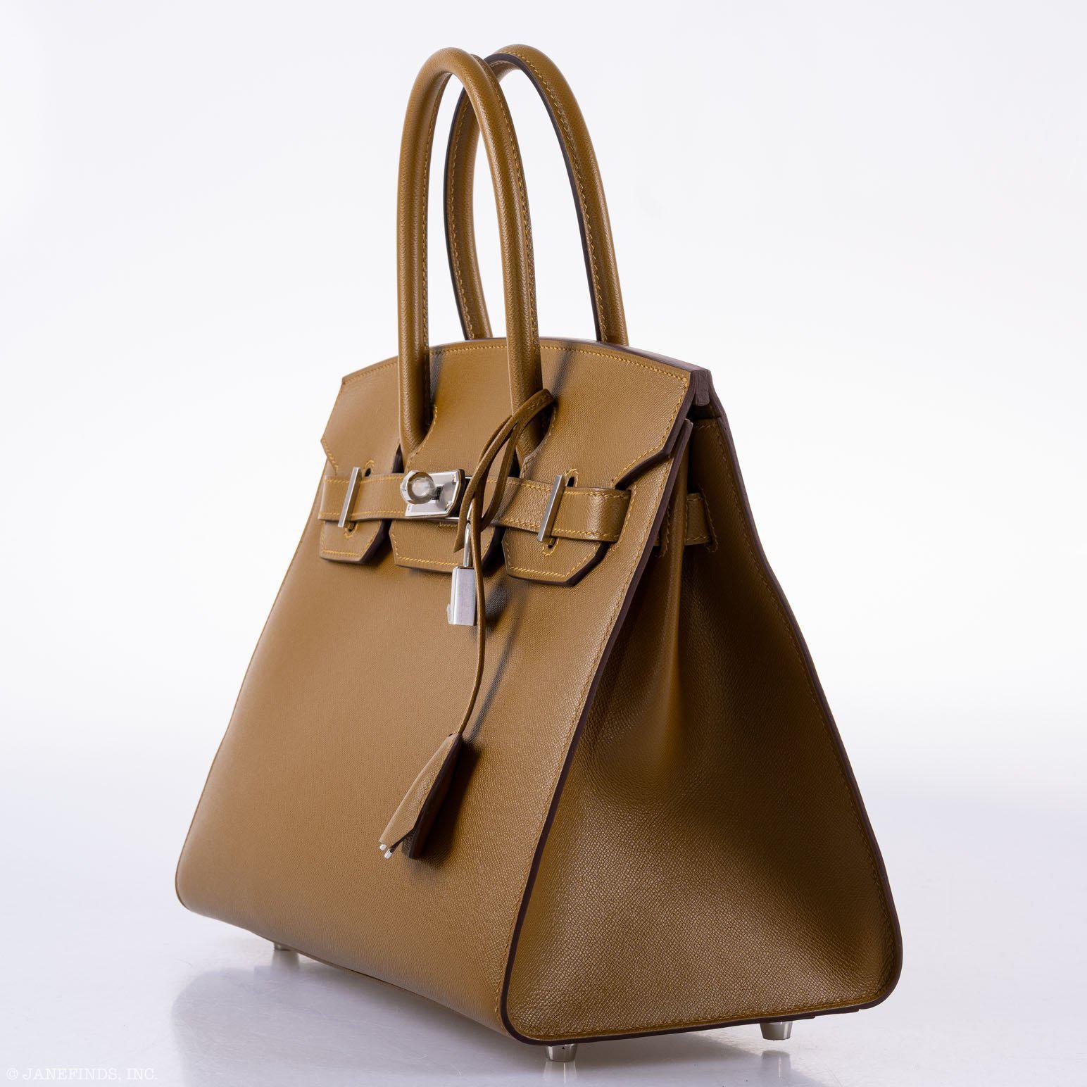Hermès Birkin 30 Sellier Bronze Doré Madame Palladium Hardware