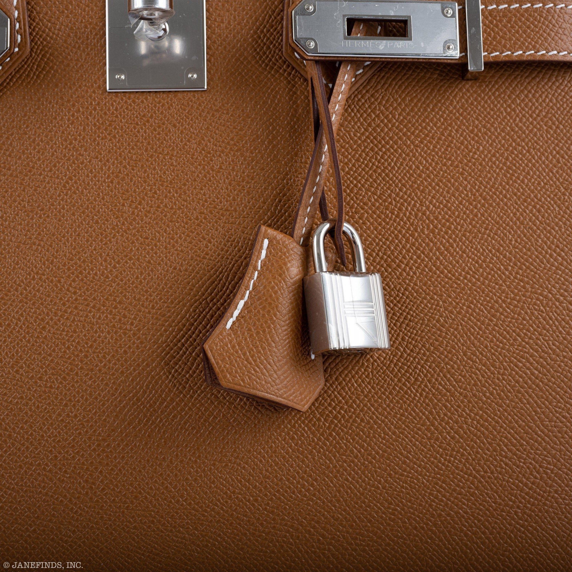 Hermès Birkin 30 Sellier Gold Madame Grain leather Palladium Hardware