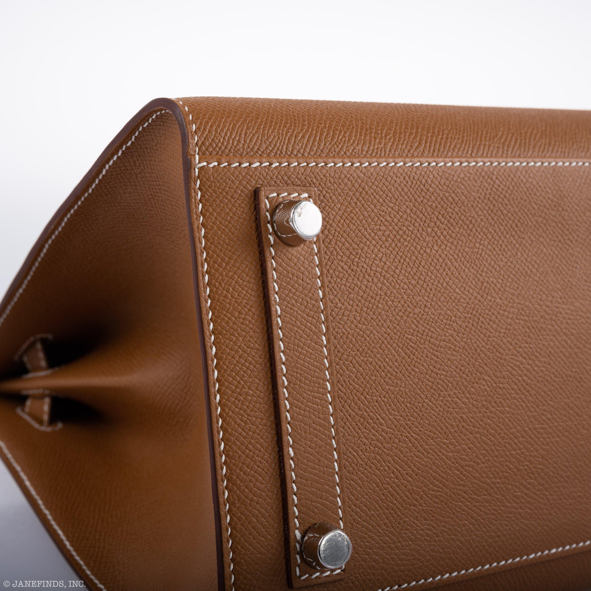 Hermès Birkin 30 Sellier Gold Madame Grain leather Palladium Hardware