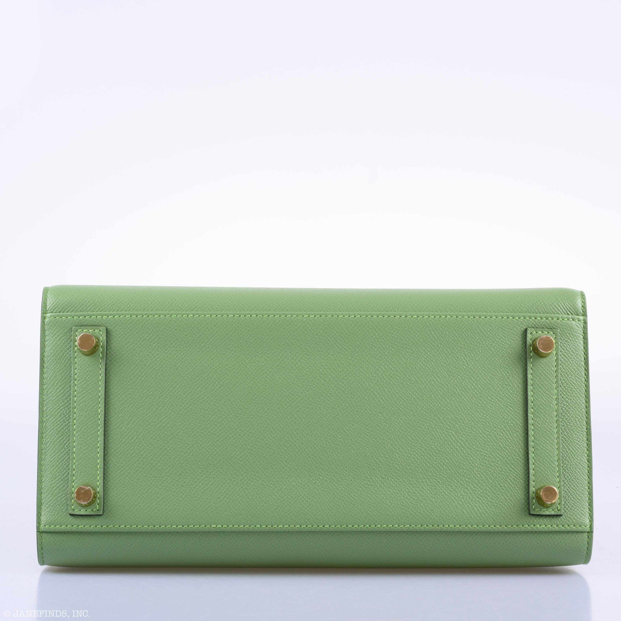 Hermès Birkin 30 Sellier Vert Criquet Madame Grain Gold Hardware