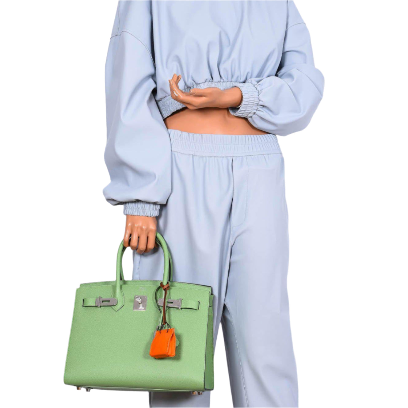 Hermès Birkin 30 Sellier Vert Criquet Madame Grain Palladium Hardware