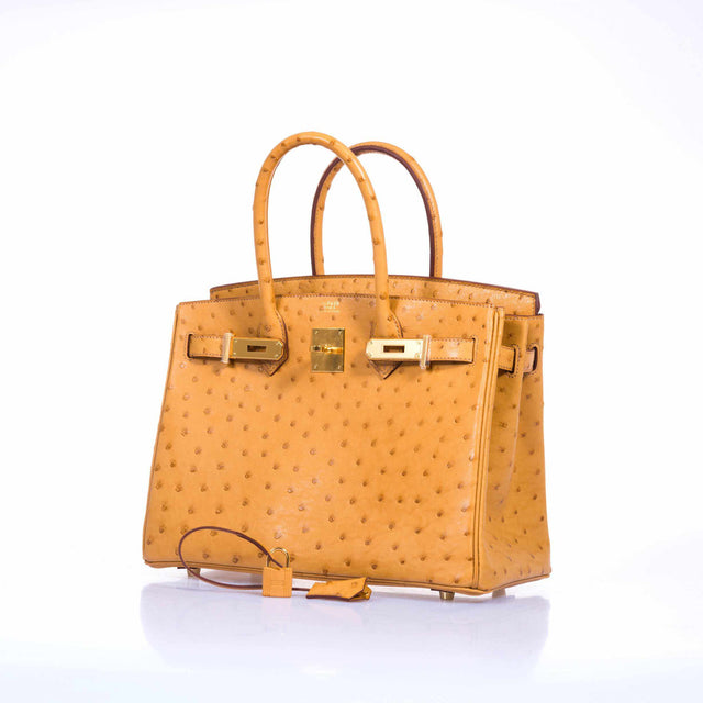 Hermes Birkin 30 Tabac Camel Ostrich Gold Hardware – JaneFinds