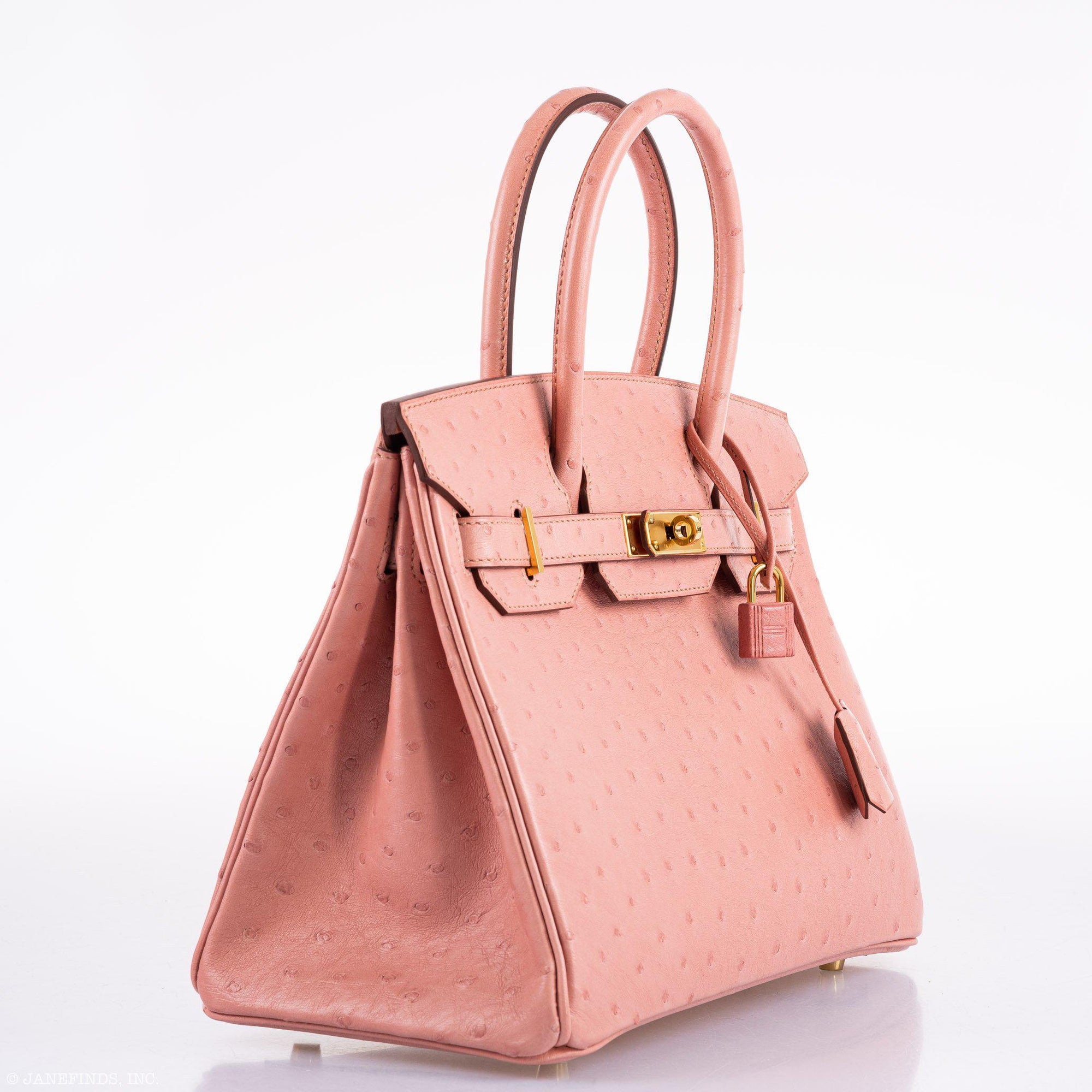 Hermès Birkin 30 Terre Cuite Ostrich Gold Hardware - 2020, Y
