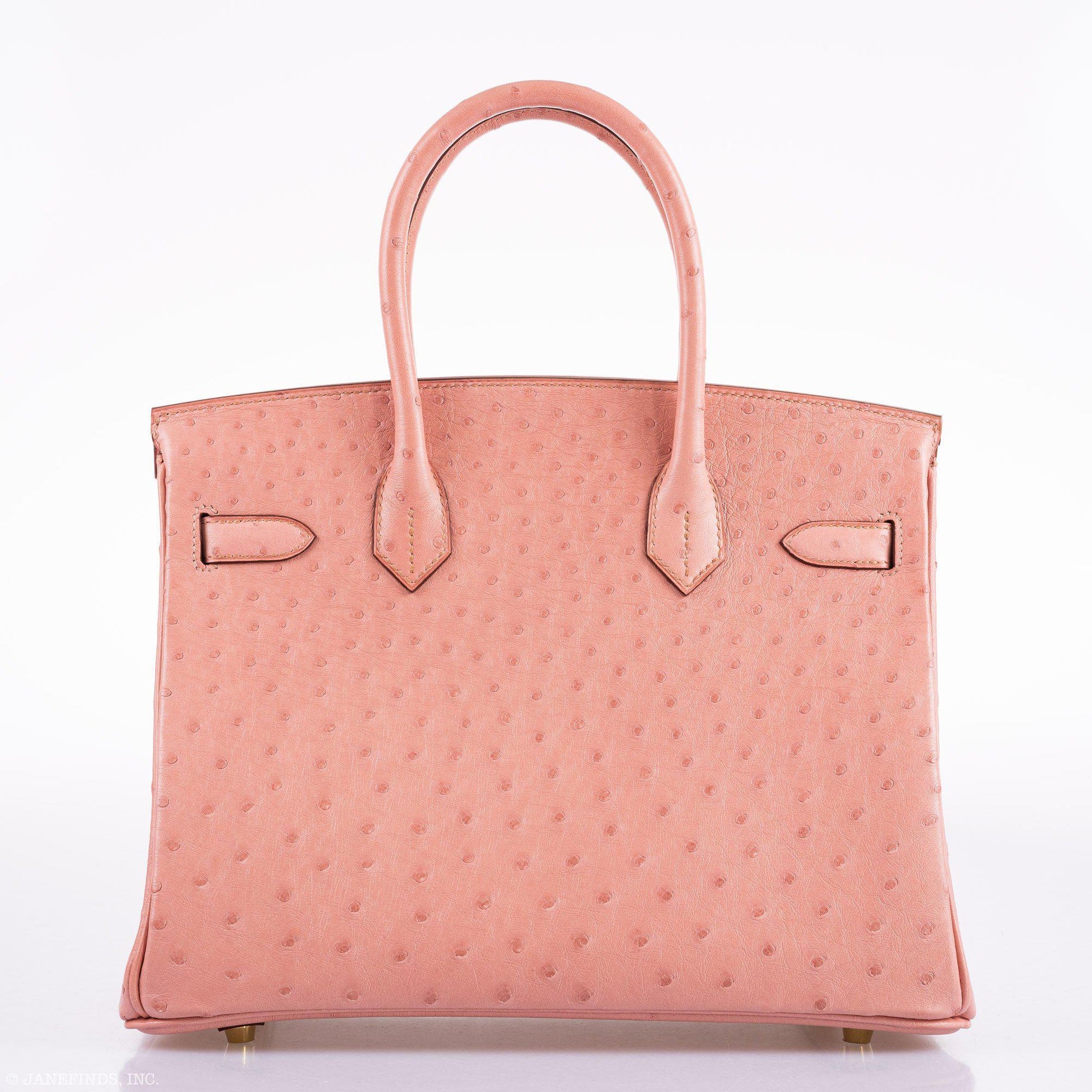 Hermès Birkin 30 Terre Cuite Ostrich Gold Hardware - 2020, Y