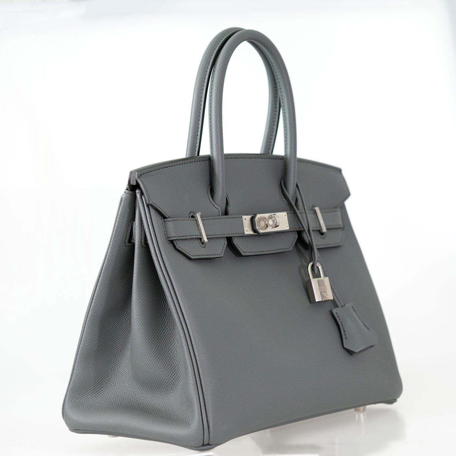 Hermès Birkin 30 Vert Amande Epsom with Palladium Hardware - 2019, D