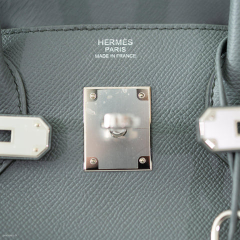 Hermès Birkin 30 Vert Amande Epsom with Palladium Hardware - 2021, Z