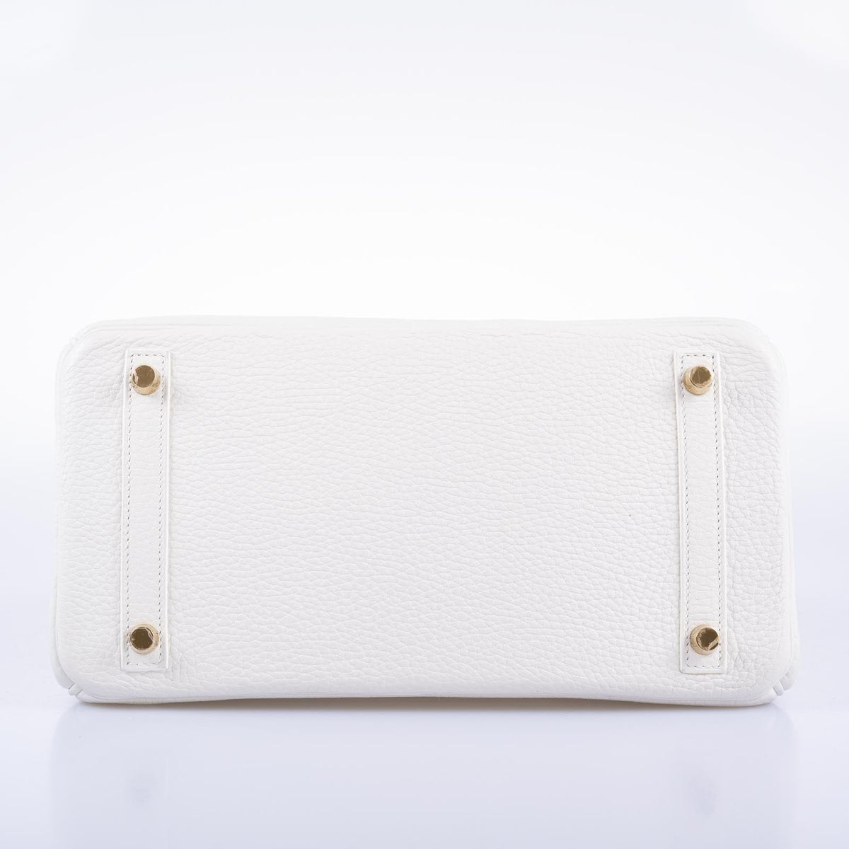 Hermès Birkin 30 White Clemence with Gold Hardware